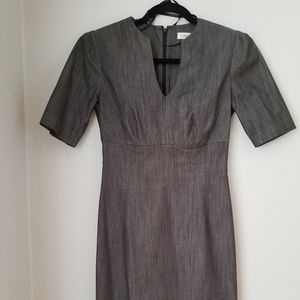 Calvin Klein Black Short Sleeve Sheath Dress